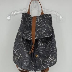 Lu & Elle Stylish Gray and Brown Women's Backpack